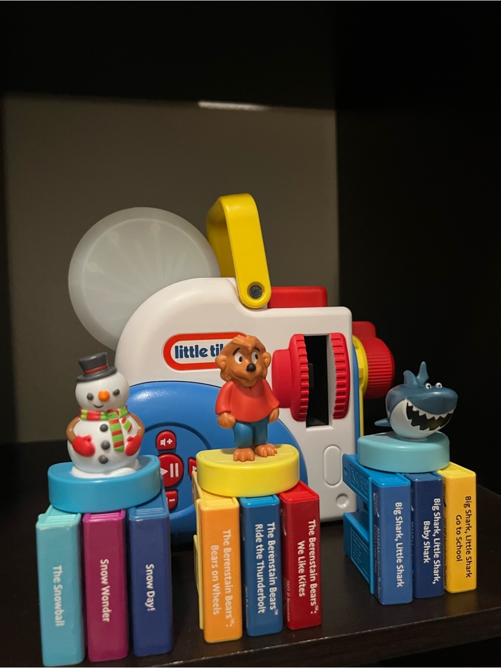 Little Tikes Yellow and White Story Projector with Colorful Characters